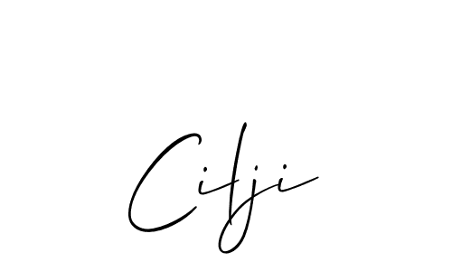 You should practise on your own different ways (Allison_Script) to write your name (Cilji) in signature. don't let someone else do it for you. Cilji signature style 2 images and pictures png