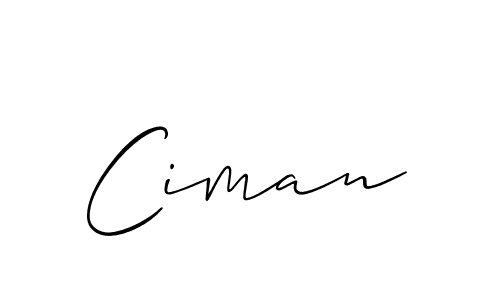 The best way (Allison_Script) to make a short signature is to pick only two or three words in your name. The name Ciman include a total of six letters. For converting this name. Ciman signature style 2 images and pictures png