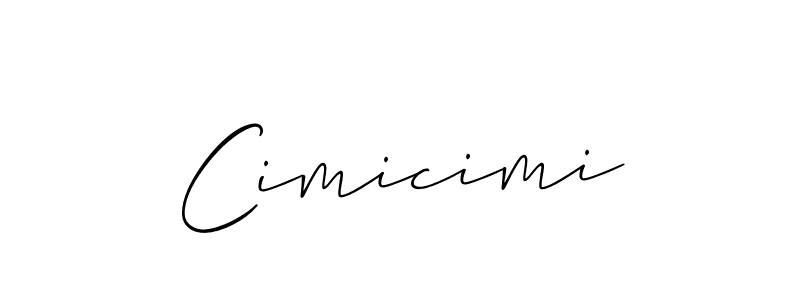 Once you've used our free online signature maker to create your best signature Allison_Script style, it's time to enjoy all of the benefits that Cimicimi name signing documents. Cimicimi signature style 2 images and pictures png