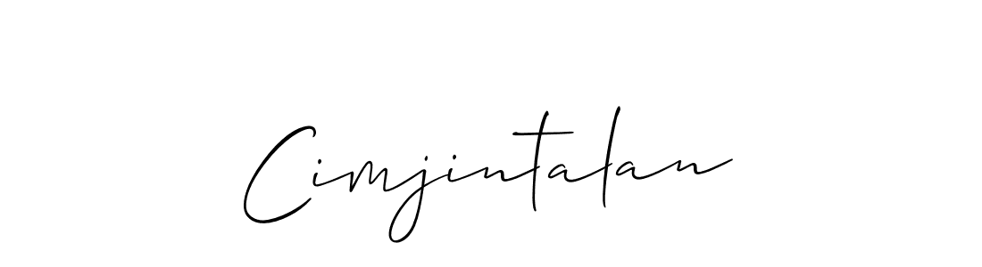 Cimjintalan stylish signature style. Best Handwritten Sign (Allison_Script) for my name. Handwritten Signature Collection Ideas for my name Cimjintalan. Cimjintalan signature style 2 images and pictures png