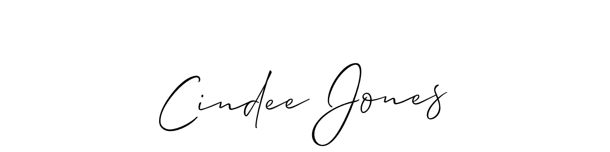Best and Professional Signature Style for Cindee Jones. Allison_Script Best Signature Style Collection. Cindee Jones signature style 2 images and pictures png