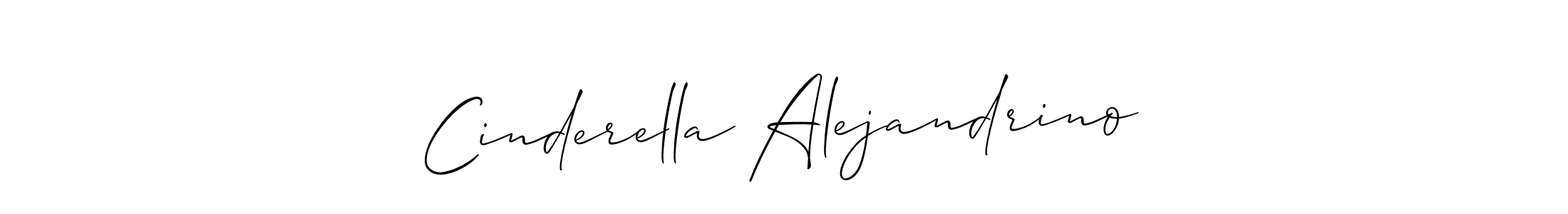 Make a beautiful signature design for name Cinderella Alejandrino. With this signature (Allison_Script) style, you can create a handwritten signature for free. Cinderella Alejandrino signature style 2 images and pictures png