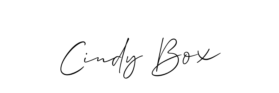 Cindy Box stylish signature style. Best Handwritten Sign (Allison_Script) for my name. Handwritten Signature Collection Ideas for my name Cindy Box. Cindy Box signature style 2 images and pictures png