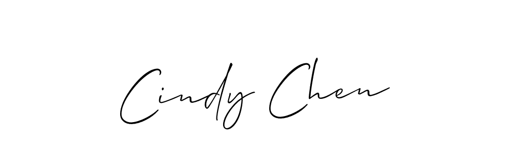 Make a beautiful signature design for name Cindy Chen. With this signature (Allison_Script) style, you can create a handwritten signature for free. Cindy Chen signature style 2 images and pictures png