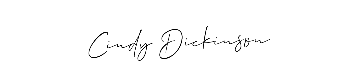 Use a signature maker to create a handwritten signature online. With this signature software, you can design (Allison_Script) your own signature for name Cindy Dickinson. Cindy Dickinson signature style 2 images and pictures png