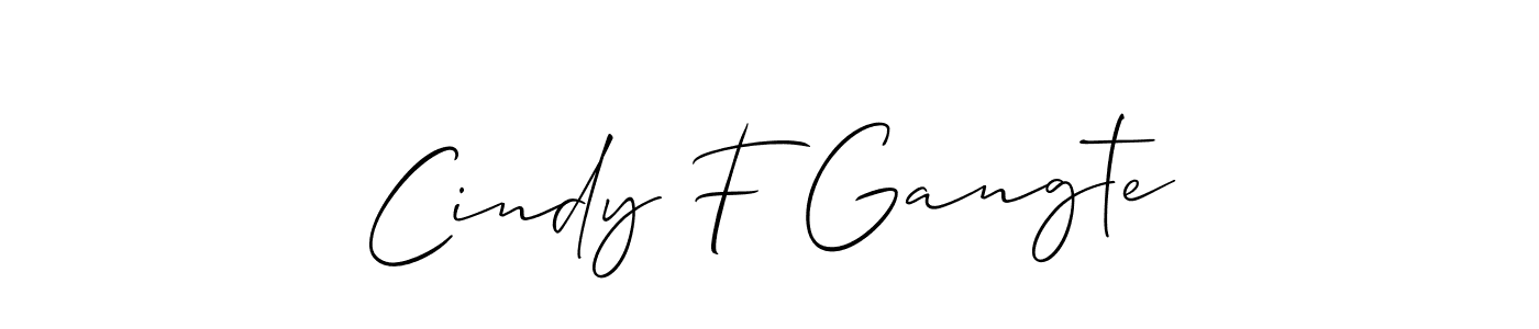 Once you've used our free online signature maker to create your best signature Allison_Script style, it's time to enjoy all of the benefits that Cindy F Gangte name signing documents. Cindy F Gangte signature style 2 images and pictures png