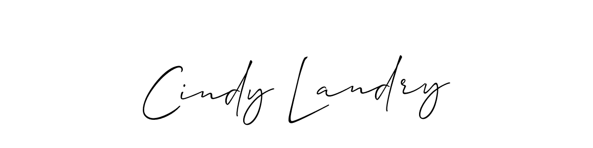 How to make Cindy Landry signature? Allison_Script is a professional autograph style. Create handwritten signature for Cindy Landry name. Cindy Landry signature style 2 images and pictures png