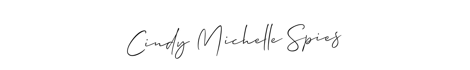 Use a signature maker to create a handwritten signature online. With this signature software, you can design (Allison_Script) your own signature for name Cindy Michelle Spies. Cindy Michelle Spies signature style 2 images and pictures png