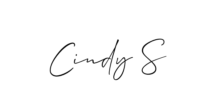 Also we have Cindy S name is the best signature style. Create professional handwritten signature collection using Allison_Script autograph style. Cindy S signature style 2 images and pictures png