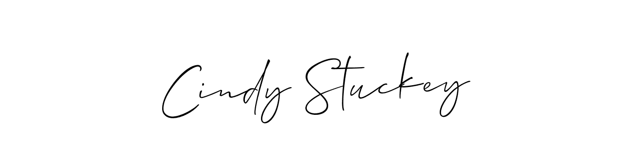 The best way (Allison_Script) to make a short signature is to pick only two or three words in your name. The name Cindy Stuckey include a total of six letters. For converting this name. Cindy Stuckey signature style 2 images and pictures png