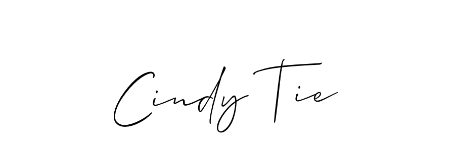 Make a beautiful signature design for name Cindy Tie. With this signature (Allison_Script) style, you can create a handwritten signature for free. Cindy Tie signature style 2 images and pictures png