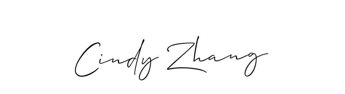 Allison_Script is a professional signature style that is perfect for those who want to add a touch of class to their signature. It is also a great choice for those who want to make their signature more unique. Get Cindy Zhang name to fancy signature for free. Cindy Zhang signature style 2 images and pictures png