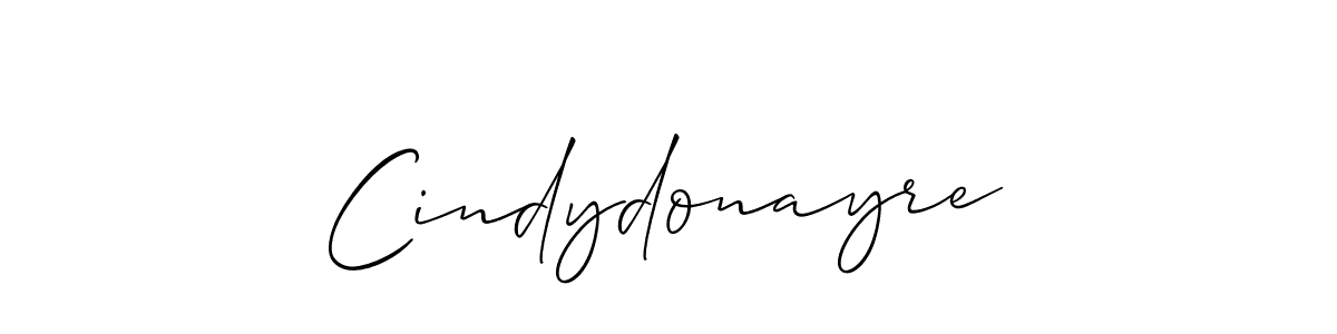 Also we have Cindydonayre name is the best signature style. Create professional handwritten signature collection using Allison_Script autograph style. Cindydonayre signature style 2 images and pictures png