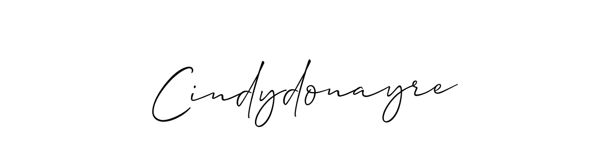 The best way (Allison_Script) to make a short signature is to pick only two or three words in your name. The name Cindydonayre include a total of six letters. For converting this name. Cindydonayre signature style 2 images and pictures png