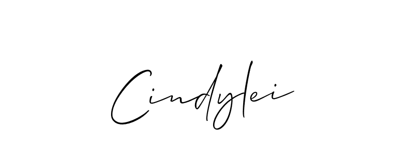 Design your own signature with our free online signature maker. With this signature software, you can create a handwritten (Allison_Script) signature for name Cindylei. Cindylei signature style 2 images and pictures png