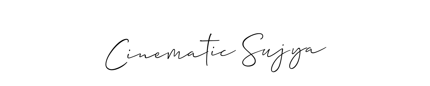 This is the best signature style for the Cinematic Sujya name. Also you like these signature font (Allison_Script). Mix name signature. Cinematic Sujya signature style 2 images and pictures png