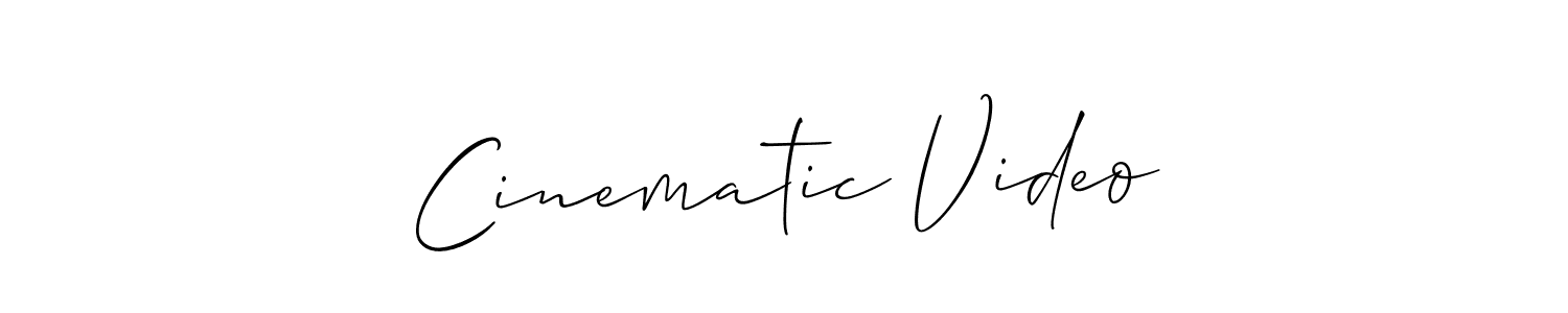 This is the best signature style for the Cinematic Video name. Also you like these signature font (Allison_Script). Mix name signature. Cinematic Video signature style 2 images and pictures png