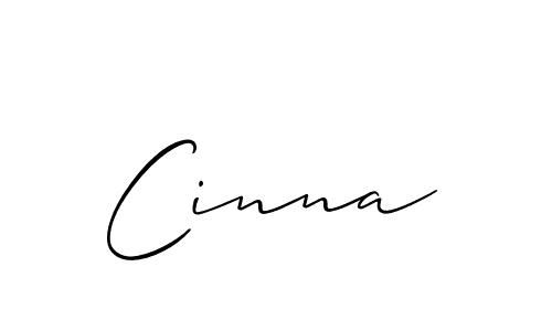 Cinna stylish signature style. Best Handwritten Sign (Allison_Script) for my name. Handwritten Signature Collection Ideas for my name Cinna. Cinna signature style 2 images and pictures png