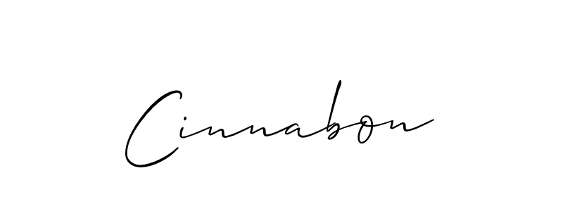 Design your own signature with our free online signature maker. With this signature software, you can create a handwritten (Allison_Script) signature for name Cinnabon. Cinnabon signature style 2 images and pictures png
