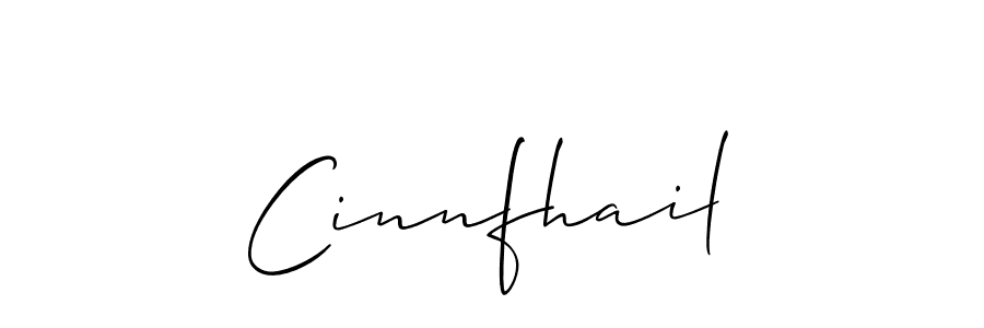 Allison_Script is a professional signature style that is perfect for those who want to add a touch of class to their signature. It is also a great choice for those who want to make their signature more unique. Get Cinnfhail name to fancy signature for free. Cinnfhail signature style 2 images and pictures png