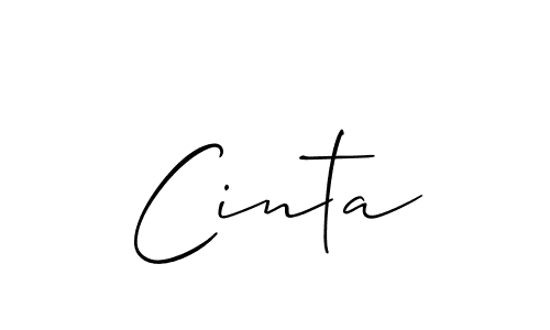 Also You can easily find your signature by using the search form. We will create Cinta name handwritten signature images for you free of cost using Allison_Script sign style. Cinta signature style 2 images and pictures png