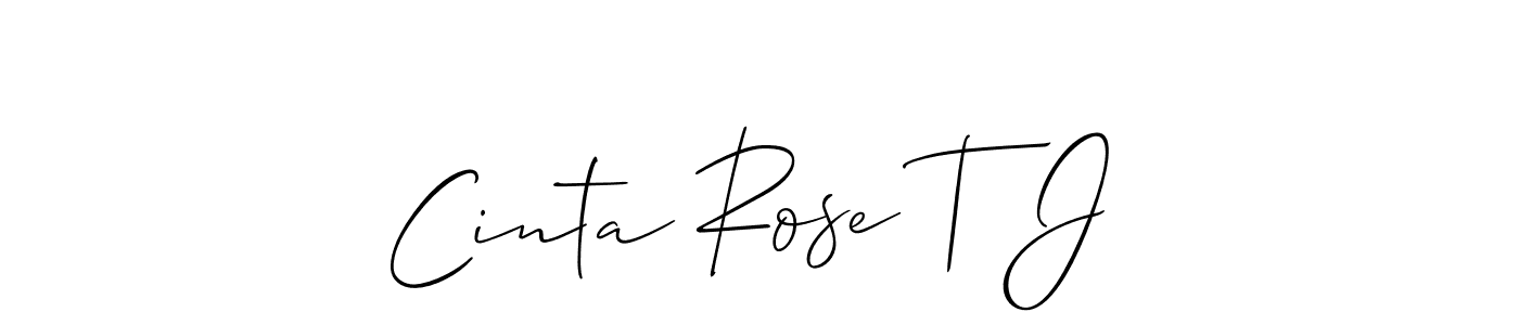 Make a beautiful signature design for name Cinta Rose T J. Use this online signature maker to create a handwritten signature for free. Cinta Rose T J signature style 2 images and pictures png