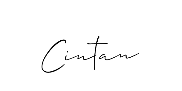 Use a signature maker to create a handwritten signature online. With this signature software, you can design (Allison_Script) your own signature for name Cintan. Cintan signature style 2 images and pictures png