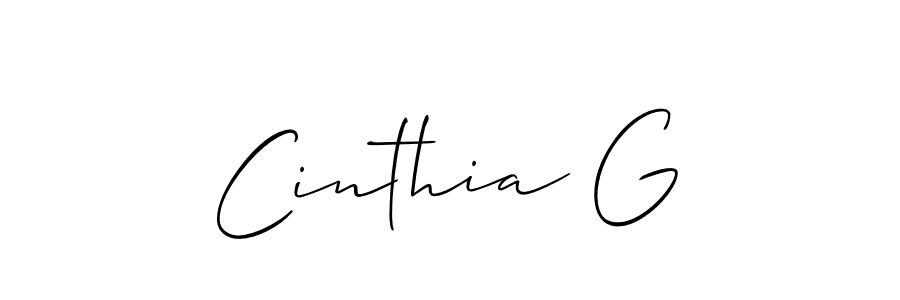 Best and Professional Signature Style for Cinthia G. Allison_Script Best Signature Style Collection. Cinthia G signature style 2 images and pictures png