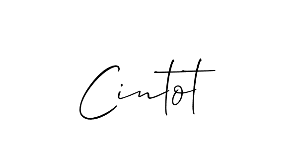 You should practise on your own different ways (Allison_Script) to write your name (Cintot) in signature. don't let someone else do it for you. Cintot signature style 2 images and pictures png