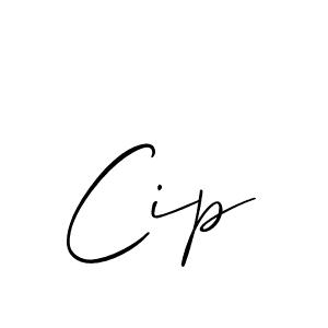 The best way (Allison_Script) to make a short signature is to pick only two or three words in your name. The name Cip include a total of six letters. For converting this name. Cip signature style 2 images and pictures png