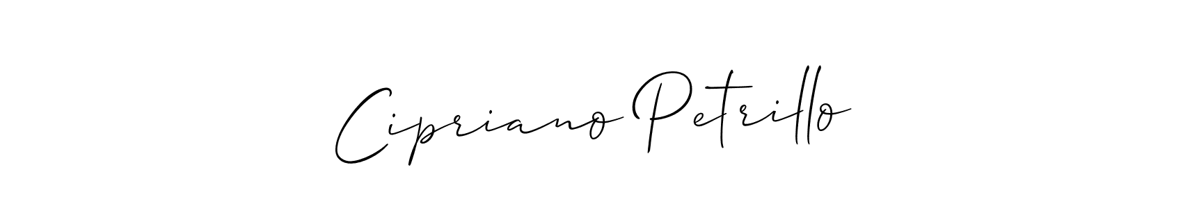 How to Draw Cipriano Petrillo signature style? Allison_Script is a latest design signature styles for name Cipriano Petrillo. Cipriano Petrillo signature style 2 images and pictures png