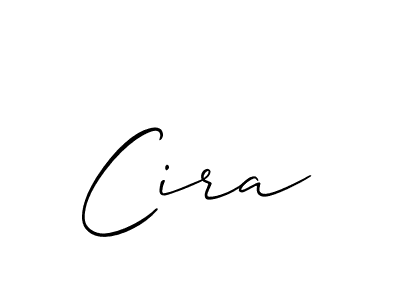 if you are searching for the best signature style for your name Cira. so please give up your signature search. here we have designed multiple signature styles  using Allison_Script. Cira signature style 2 images and pictures png