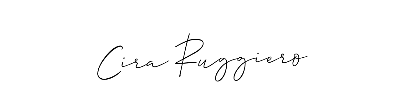 You can use this online signature creator to create a handwritten signature for the name Cira Ruggiero. This is the best online autograph maker. Cira Ruggiero signature style 2 images and pictures png