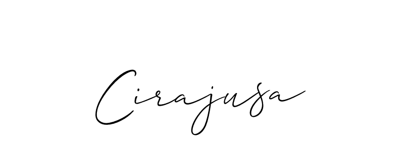 Similarly Allison_Script is the best handwritten signature design. Signature creator online .You can use it as an online autograph creator for name Cirajusa. Cirajusa signature style 2 images and pictures png