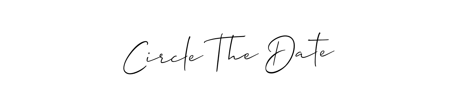 Make a short Circle The Date signature style. Manage your documents anywhere anytime using Allison_Script. Create and add eSignatures, submit forms, share and send files easily. Circle The Date signature style 2 images and pictures png