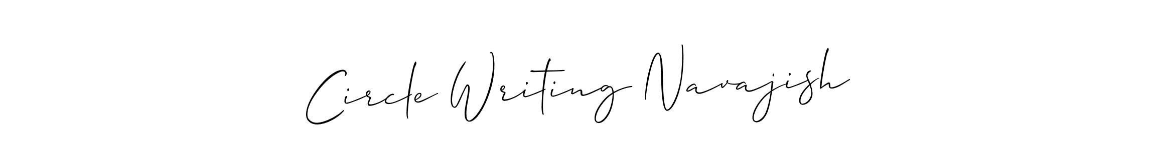 It looks lik you need a new signature style for name Circle Writing Navajish. Design unique handwritten (Allison_Script) signature with our free signature maker in just a few clicks. Circle Writing Navajish signature style 2 images and pictures png