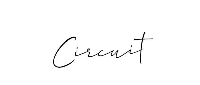 Allison_Script is a professional signature style that is perfect for those who want to add a touch of class to their signature. It is also a great choice for those who want to make their signature more unique. Get Circuit name to fancy signature for free. Circuit signature style 2 images and pictures png