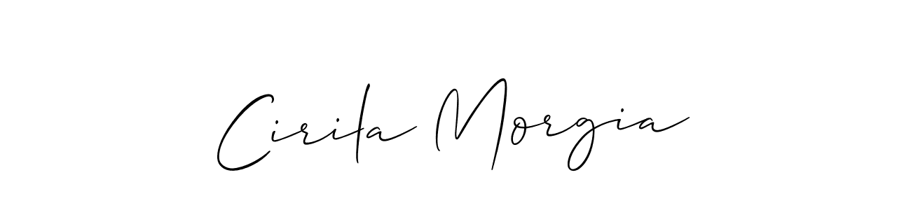 Once you've used our free online signature maker to create your best signature Allison_Script style, it's time to enjoy all of the benefits that Cirila Morgia name signing documents. Cirila Morgia signature style 2 images and pictures png