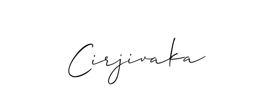 How to make Cirjivaka signature? Allison_Script is a professional autograph style. Create handwritten signature for Cirjivaka name. Cirjivaka signature style 2 images and pictures png