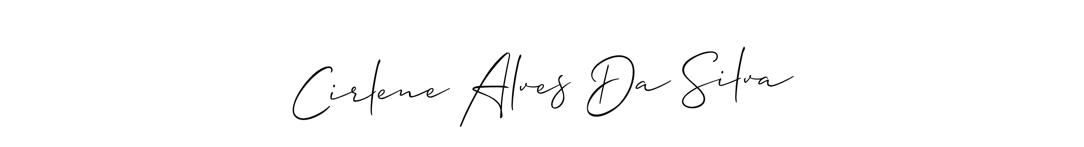 It looks lik you need a new signature style for name Cirlene Alves Da Silva. Design unique handwritten (Allison_Script) signature with our free signature maker in just a few clicks. Cirlene Alves Da Silva signature style 2 images and pictures png