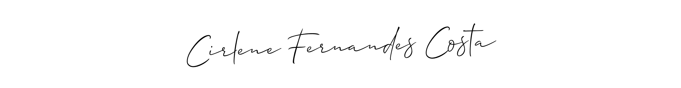 Also You can easily find your signature by using the search form. We will create Cirlene Fernandes Costa name handwritten signature images for you free of cost using Allison_Script sign style. Cirlene Fernandes Costa signature style 2 images and pictures png