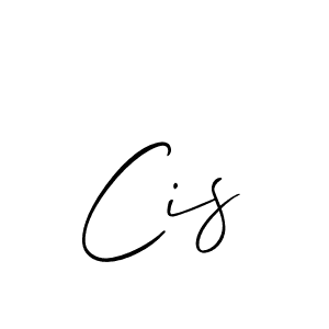 How to make Cis signature? Allison_Script is a professional autograph style. Create handwritten signature for Cis name. Cis signature style 2 images and pictures png