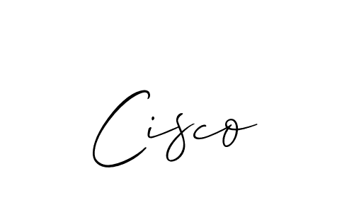 Create a beautiful signature design for name Cisco. With this signature (Allison_Script) fonts, you can make a handwritten signature for free. Cisco signature style 2 images and pictures png