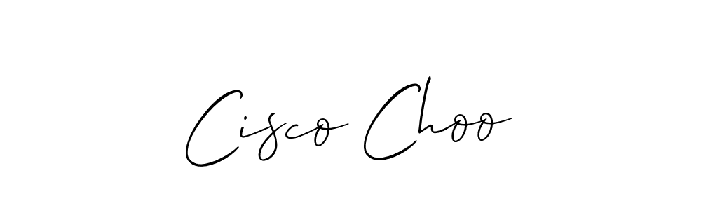 Create a beautiful signature design for name Cisco Choo. With this signature (Allison_Script) fonts, you can make a handwritten signature for free. Cisco Choo signature style 2 images and pictures png