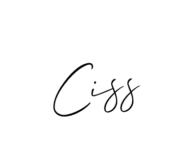 Once you've used our free online signature maker to create your best signature Allison_Script style, it's time to enjoy all of the benefits that Ciss name signing documents. Ciss signature style 2 images and pictures png