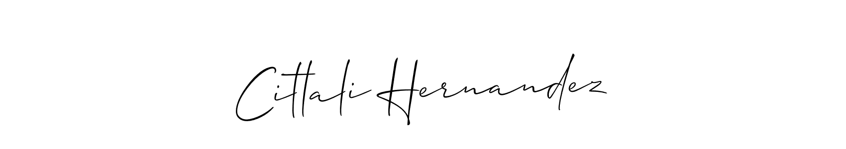 Design your own signature with our free online signature maker. With this signature software, you can create a handwritten (Allison_Script) signature for name Citlali Hernandez. Citlali Hernandez signature style 2 images and pictures png