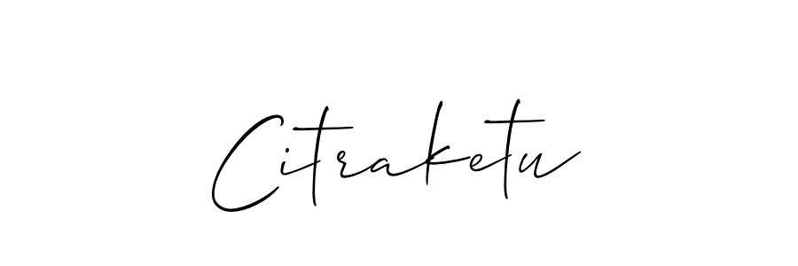 How to make Citraketu signature? Allison_Script is a professional autograph style. Create handwritten signature for Citraketu name. Citraketu signature style 2 images and pictures png