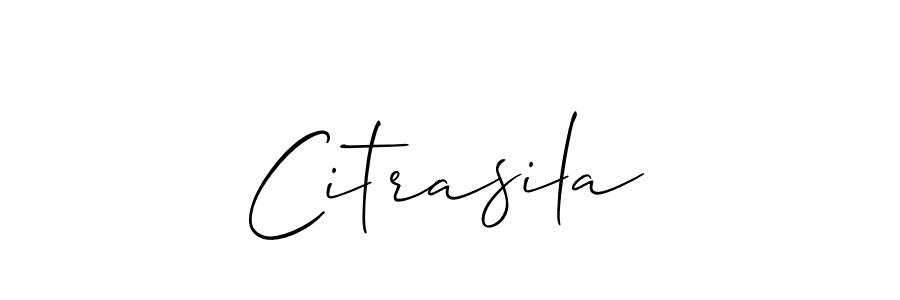 Create a beautiful signature design for name Citrasila. With this signature (Allison_Script) fonts, you can make a handwritten signature for free. Citrasila signature style 2 images and pictures png