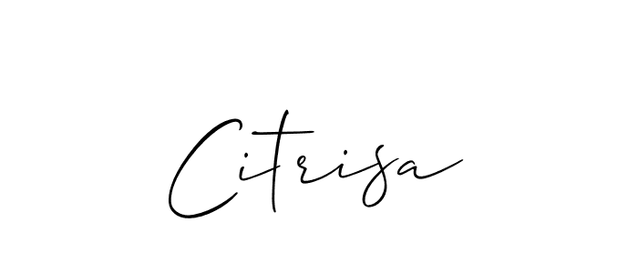 How to make Citrisa name signature. Use Allison_Script style for creating short signs online. This is the latest handwritten sign. Citrisa signature style 2 images and pictures png