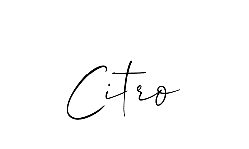 Use a signature maker to create a handwritten signature online. With this signature software, you can design (Allison_Script) your own signature for name Citro. Citro signature style 2 images and pictures png